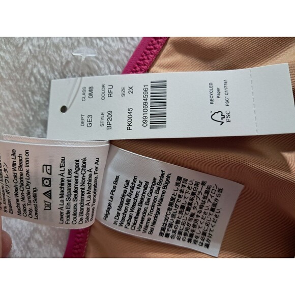 J. Crew Heritage 1989 High Leg Bikini Bottom Radiant Fuchsia BP209 Size 2X NWT - Picture 3 of 7